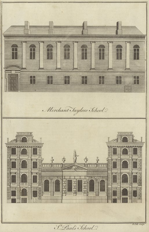Merchant Taylors School og St Pauls School, London av English School