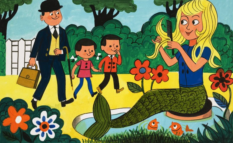 Havfrue i parken av English School