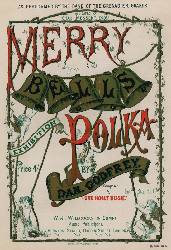 Merry Bells Polka av Dan Godfrey, fremført av bandet til Grenadier Guards av English School