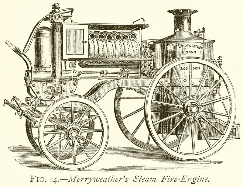 Merryweathers Steam Fire-Engine av English School