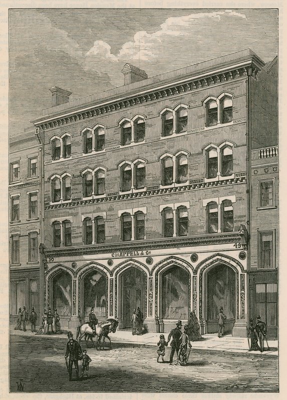 Mrs Chappell & Cos lokaler, New Bond Street, London av English School