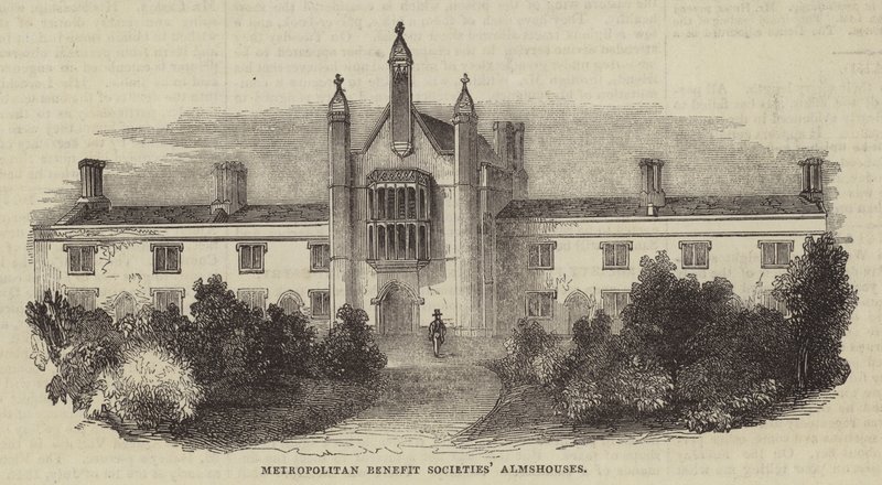 Metropolitan Benefit Societies" Almshouses av English School