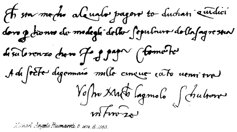 Michael Angelo Buonaroti, f 1474, d 1563 av English School
