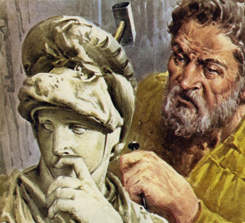 Michelangelo jobbet på et kapell som skulle inneholde gravene til familien de Medici av English School