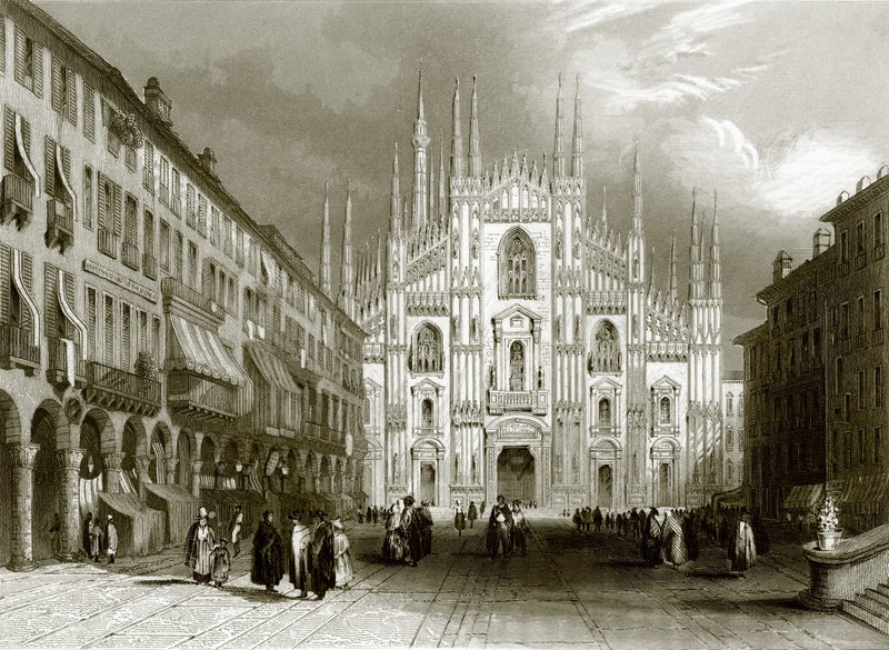 Milano katedral av English School