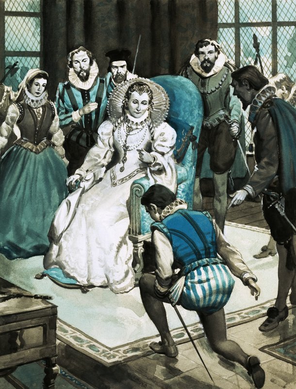 Miles Philips ble gitt audiens av dronning Elizabeth I av English School