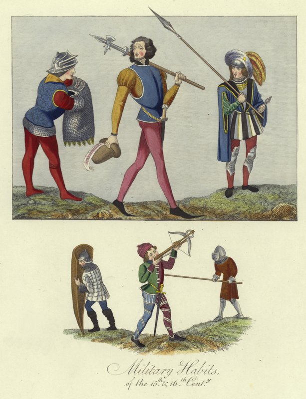 Militære vaner fra det 15. og 16. århundre av English School