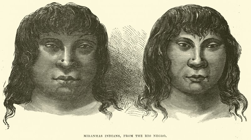 Miranhas indianere, fra Rio svart av English School