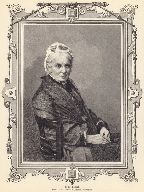 Frøken Clough, rektor ved Newnham College, Cambridge (gravering) av English School