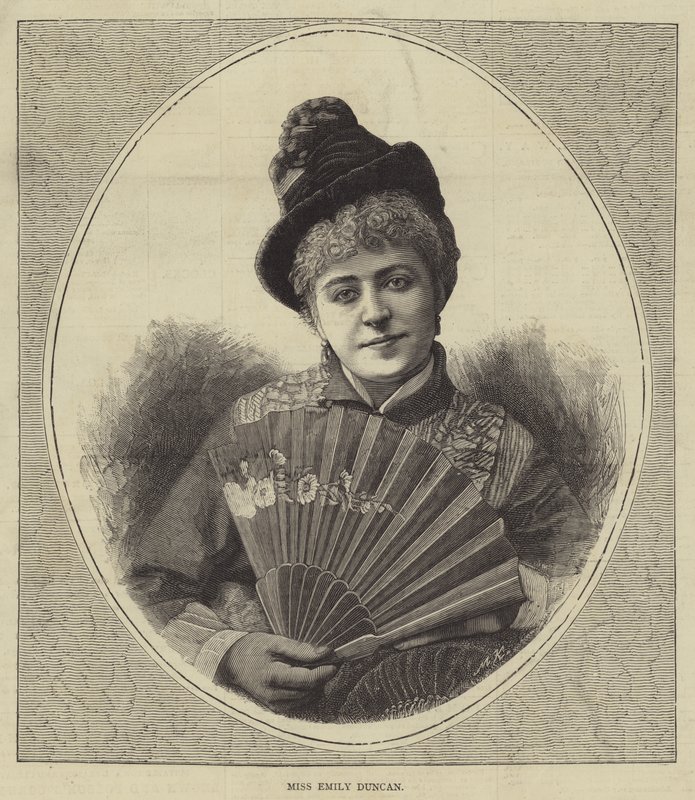 Frøken Emily Duncan (gravering) av English School