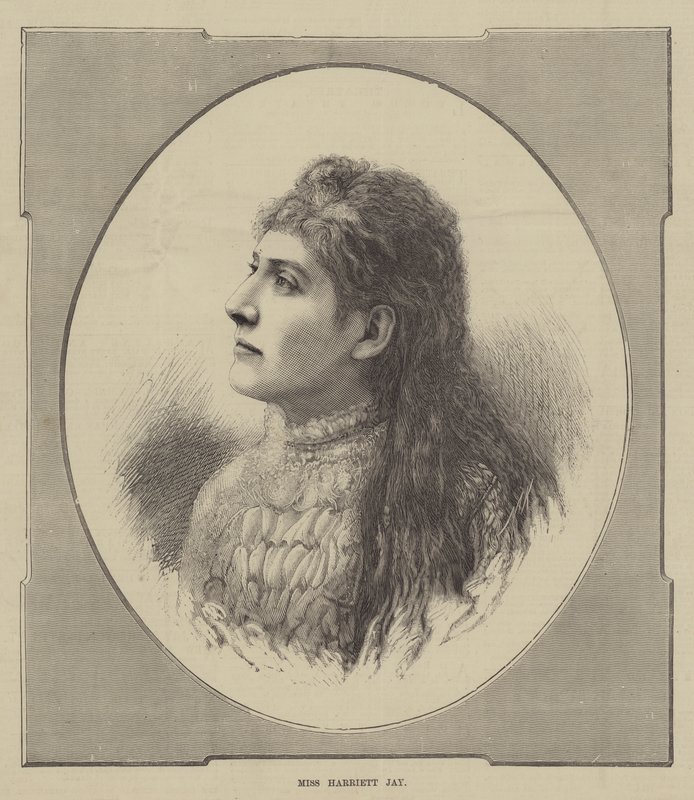 Frøken Harriett Jay (gravering) av English School