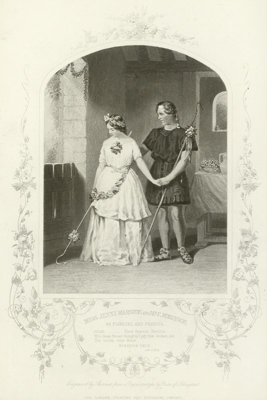Frøken Jenny Marston og Mr F Robinson som Florizel og Perdita, The Winter