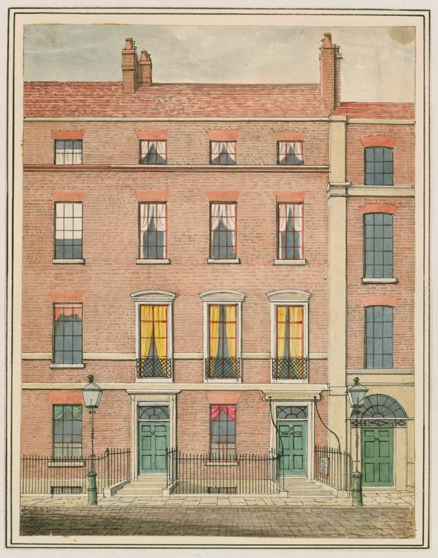 Miss Kellys Theatre (Royalty Theatre), Dean Street, Soho, London (wc på papir) av English School