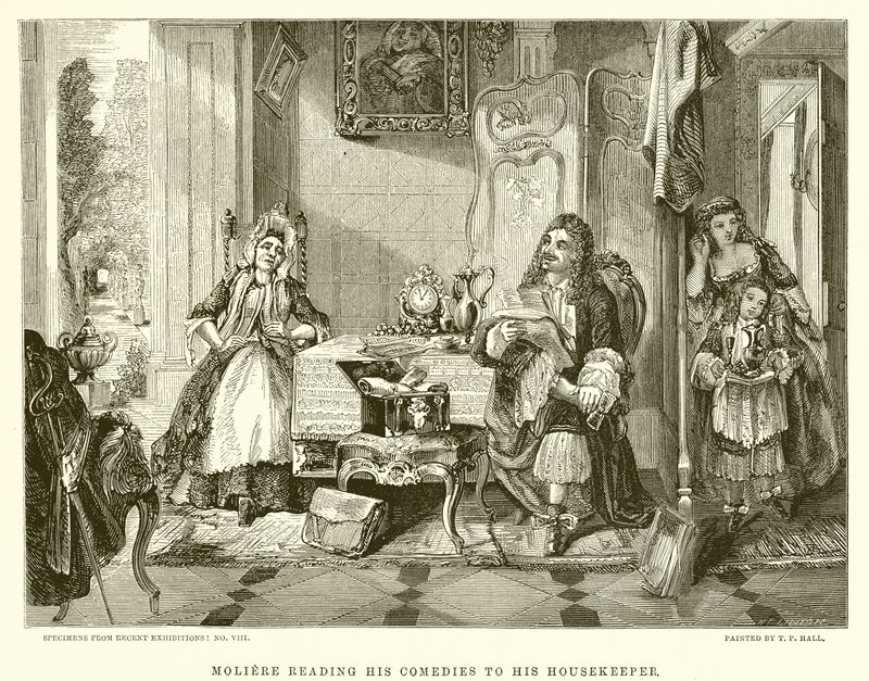 Moliere leser komediene sine for husholdersken sin av English School