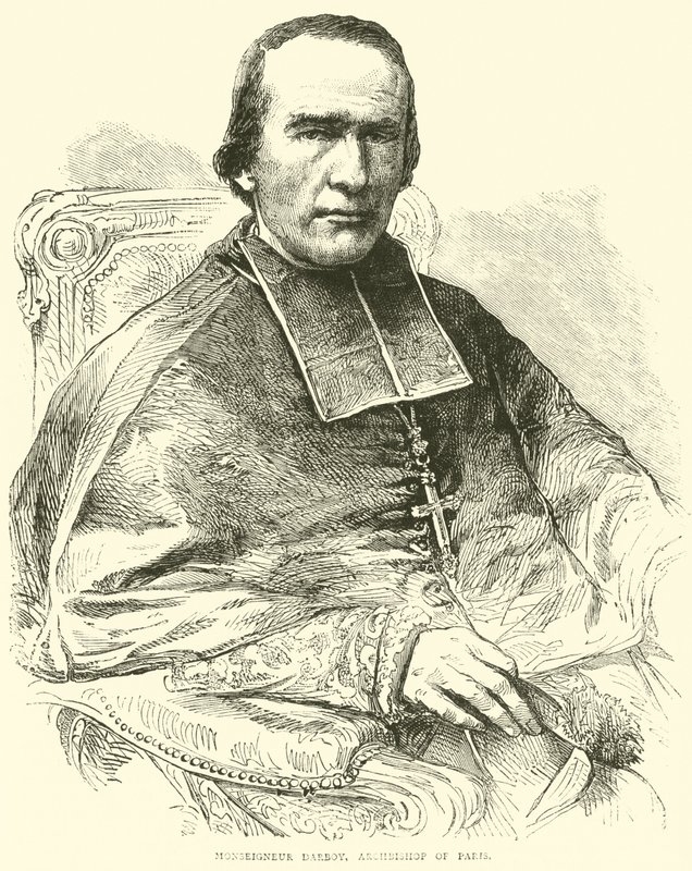 Monseigneur Darboy, erkebiskop av Paris, mars 1871 av English School