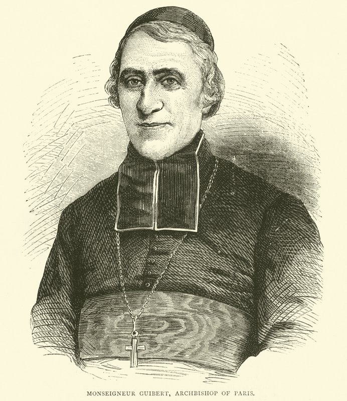 Monseigneur Guibert, erkebiskop av Paris, mai 1871 av English School