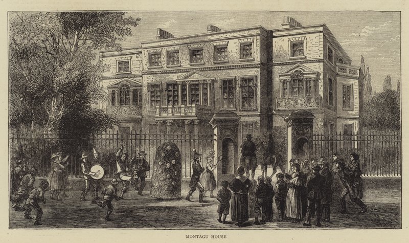Montagu House (gravering) av English School