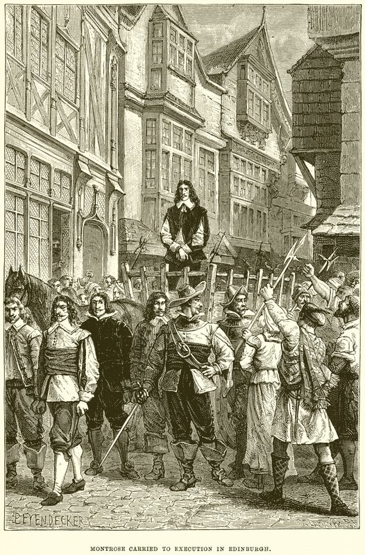 Montrose ble henrettet i Edinburgh av English School