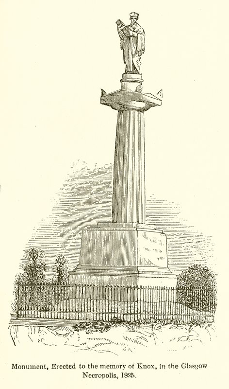 Monument, reist til minne om Knox, i Glasgow Necropolis, 1825 av English School