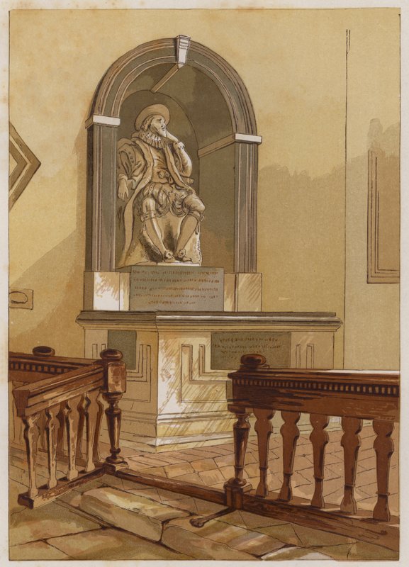 Monument av Lord Bacon, i St Michael