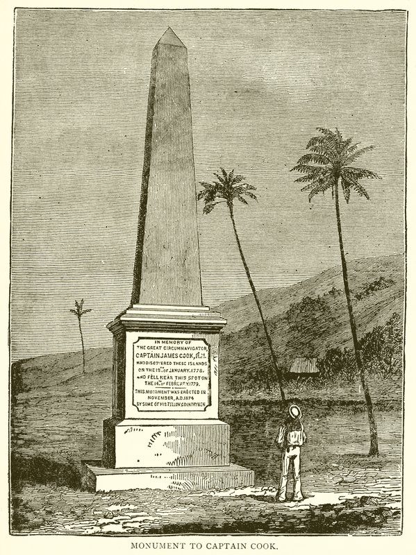 Monument til kaptein Cook av English School