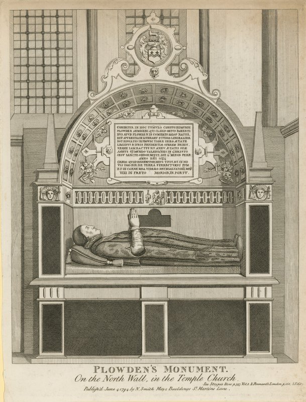 Monument til Edmund Plowden av English School