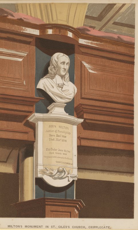 Monument til John Milton av English School