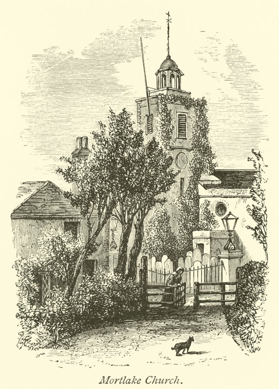 Mortlake kirke av English School