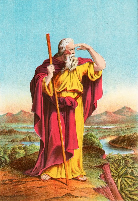 Moses ser på det lovede land av English School