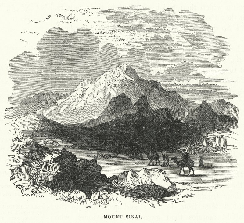 Mount Sinai (gravering) av English School