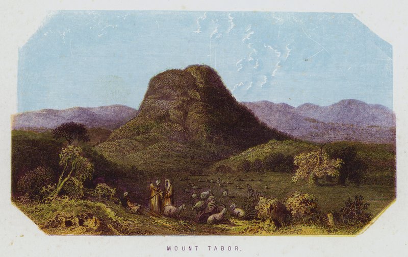 Mount Tabor (farge litho) av English School