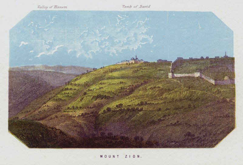 Mount Sion (farge litho) av English School