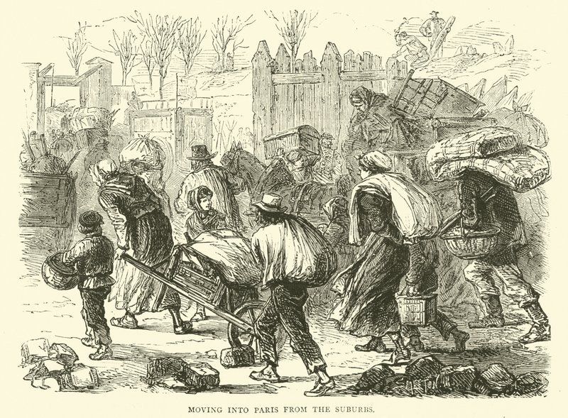 Flyttet inn i Paris fra forstedene, desember 1870 av English School