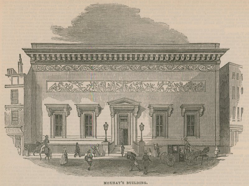 Moxhays-bygningen på Threadneedle Street av English School