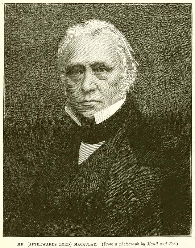 Mr. (Etterpå Lord) Macaulay av English School