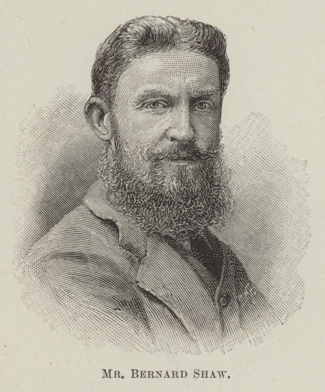 Mr Bernard Shaw (gravering) av English School