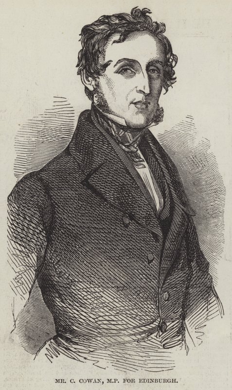 Mr C Cowan, MP for Edinburgh (gravering) av English School