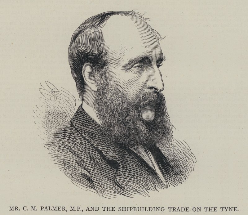 Mr CM Palmer, MP, og Shipbuilding Trade on the Tyne av English School