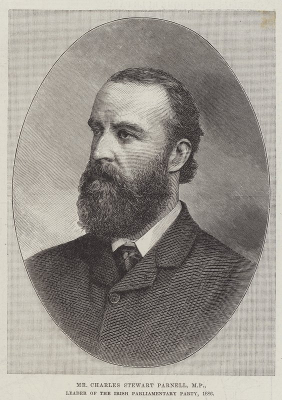 Mr Charles Stewart Parnell, MP, leder av det irske parlamentariske partiet av English School