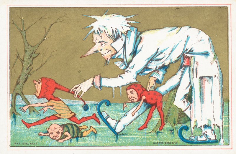 Mr Frost, julekort av English School