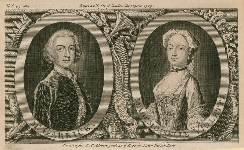 Mr Garrick og Mademoiselle Violetti (Eva Marie Veigel) av English School