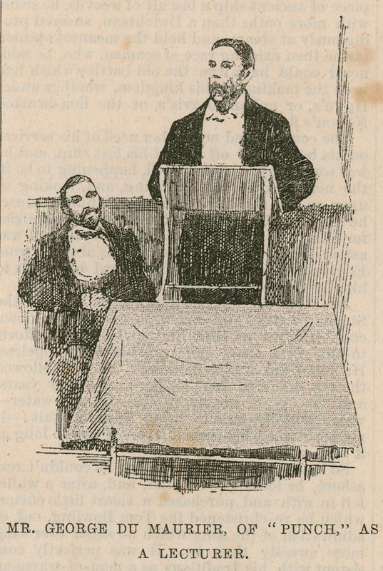 George Du Maurier, fra Punch, som foreleser av English School