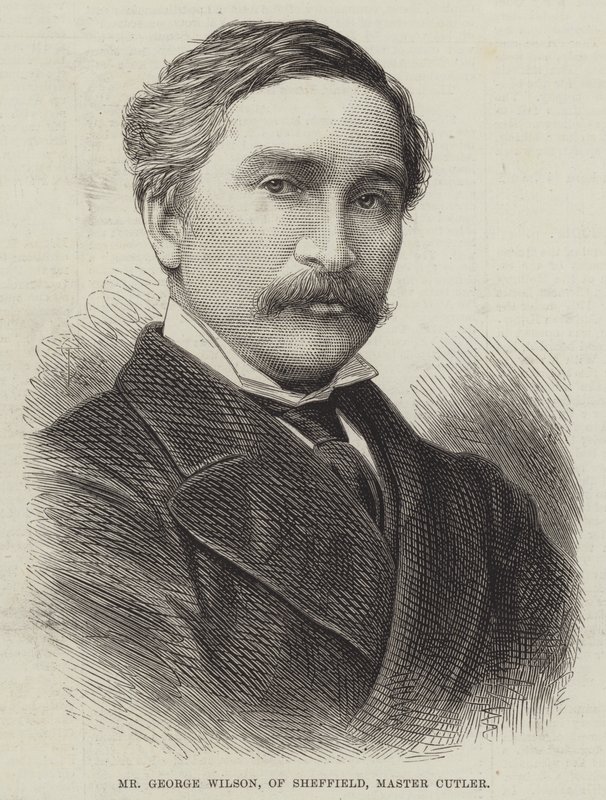 Mr George Wilson, fra Sheffield, Master Cutler (gravering) av English School