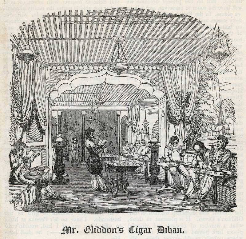 Mr Gliddons Cigar Divan, King Street, Covent Garden av English School