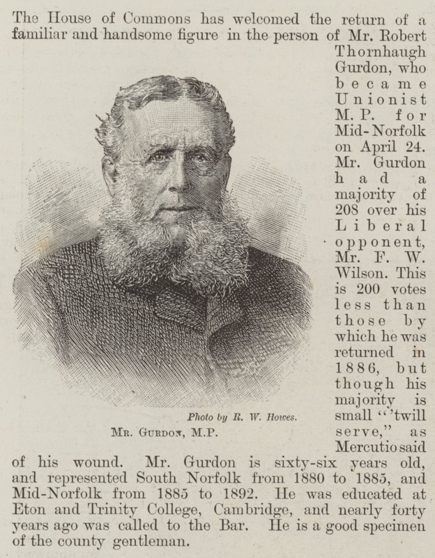 Mr Gurdon, MP (gravering) av English School