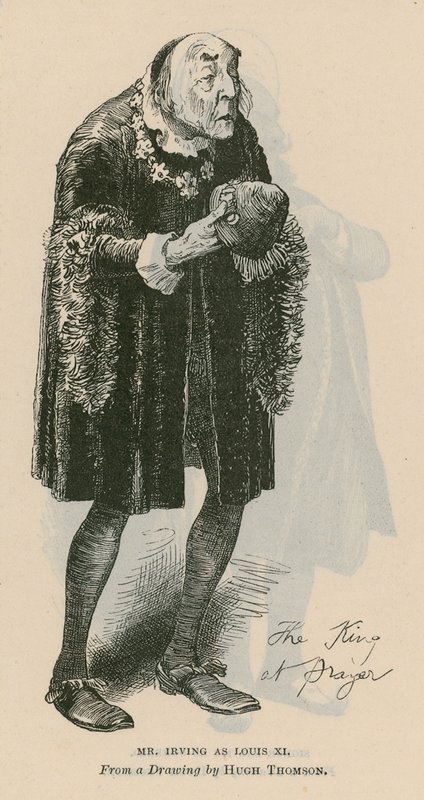 Mr Henry Irving, skuespiller, som Louis XI av English School