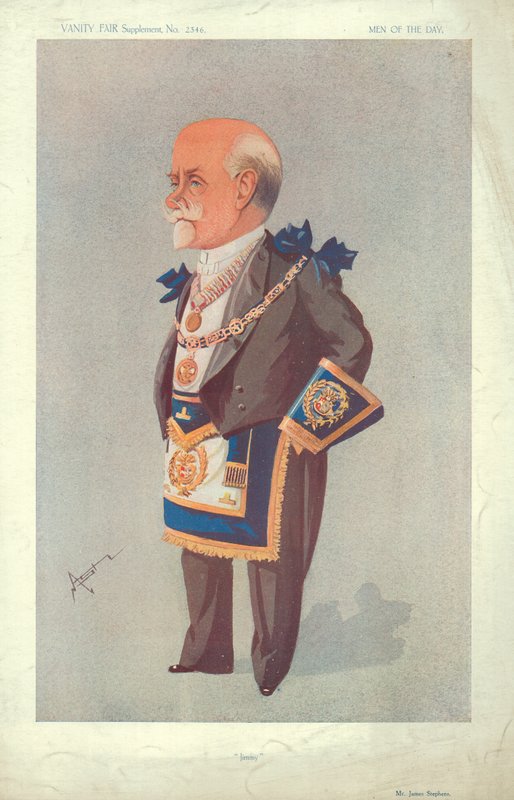 Mr James Stephens, Jimmy, 22. oktober 1913, Vanity Fair tegneserie av English School
