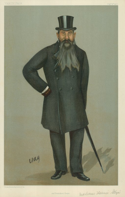 Mr Martinus Theunis Steyn, ekspresident Steyn, 9. august 1900, tegneserie Vanity Fair av English School