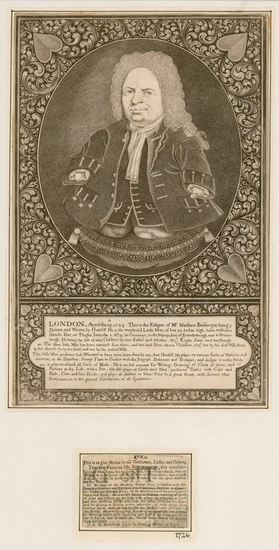Mr Matthew Buchinger, dverg av English School