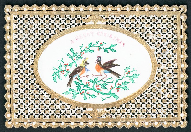 Mr & Mrs Robin, julekort av English School